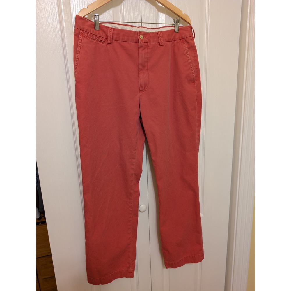 Polo Ralph Lauren Pants36x32 Vintage GI Pant Pink Salmon Chino Faded Distressed - Picture 7 of 8